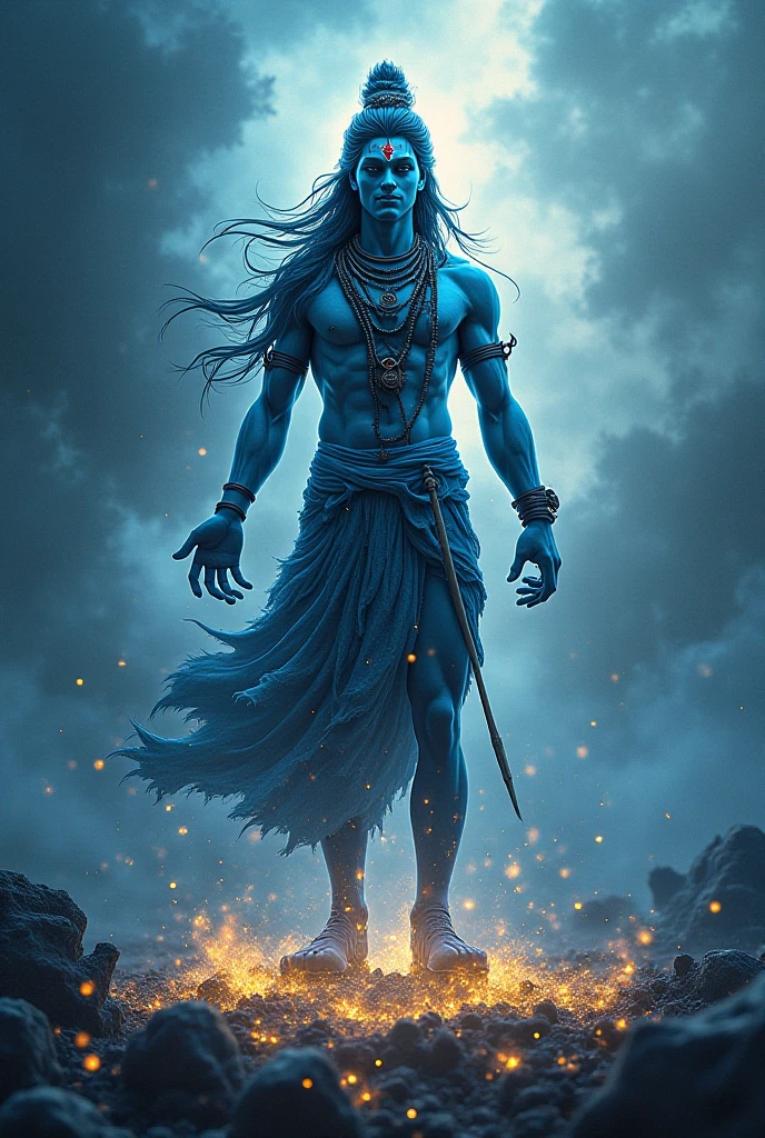 Shiv shankar nam'lord(near stand tried) on water