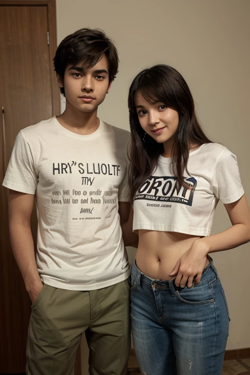 casal jovem, homem musculoso badboy e mulher fofa