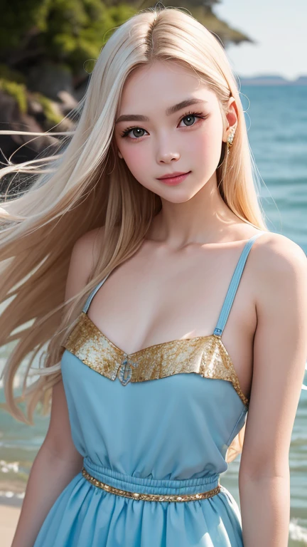 Ultra-detailed complex 3D rendering of faces、(masterpiece、top-quality、octan render、)、Glamour shot full body image、Very beautiful young man、 cleavage of the breast、(highlydetailed skin:1.2)、(((Blue and gold micro bikini and jewelry:1.95))))。、8K、((Very soft breasts))、((noticeable large pink areola))、((large full breasts:1.4))、Beautiful Caucasian woman with big buttocks full soft breasts and white skin、1 persons、Long braided hair、large full breasts、dynamic ungle,((Jewel Magic Wand)) 、hyper realistic photography、(((a blond)))、(futuristic city backdrop)、face muscles、(((Detailed and ornate diamond crown))))、In the style of Marvel Comics、 ArtStation Trends, Clear focus, intricate detailes, ighly detailed, Detailed green eyes, foco nítido, a digital rendering, proffesional、abdominals、glowy skin、sexypose、(Golden tattoos all over the body)、Mansuji、s ass、(Jewel the whole body)、a blond、Seductive look、Detailed and beautiful white teeth、Armpit、short-haired、