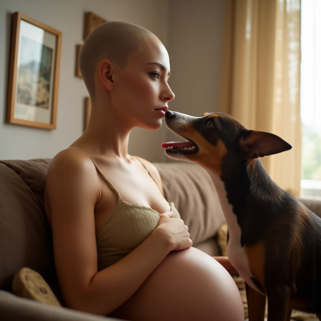 Dachshund Female Breastfeeding Ultra Real 8K