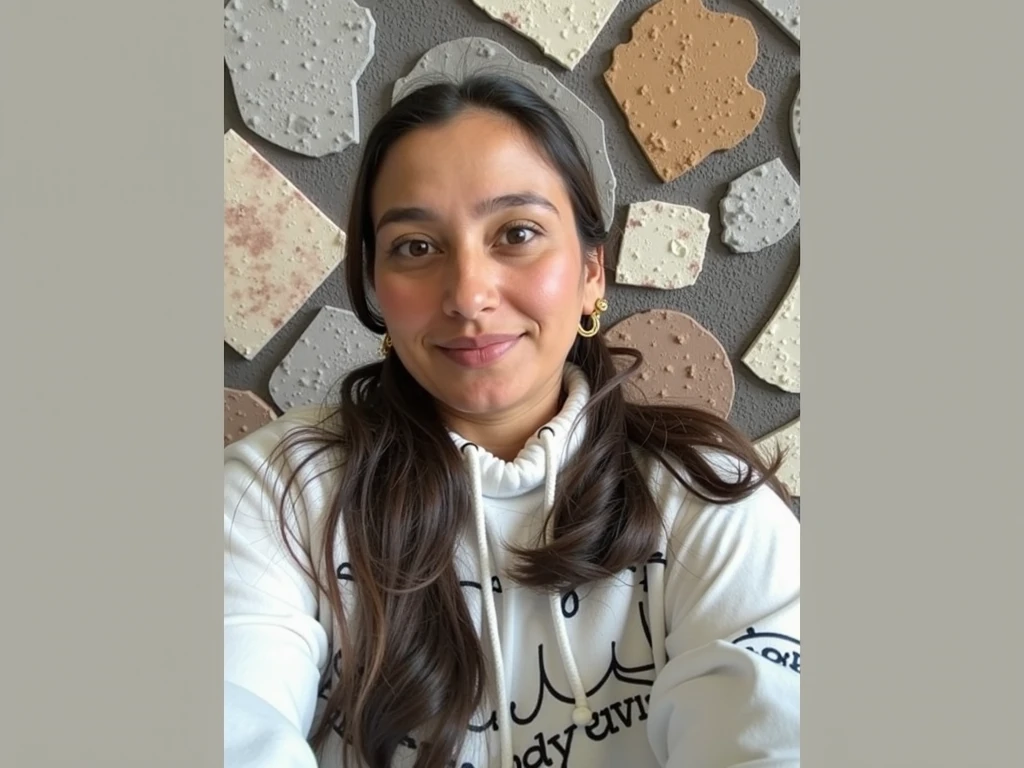 Real Kashmiri Indian girl age 20 in Levi's t shirt weight 55 kg with cubby chicks dimple chin curly hair