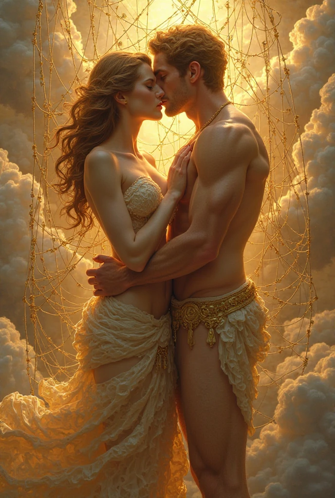 Artistic ultradeep focus photography, Ultimate solid masterpiece synthesized from multiple masterpieces of absolute different styles and themes with sense of humour, Free self-expression, Moon of desires... Show me the beauty of your body and the beauty of your soul, man and woman sex relations theme, photo by Gustave Dore and Albrecht Durer and Cyril Rolando and David LaChapelle, inspired by fine art and erotic art