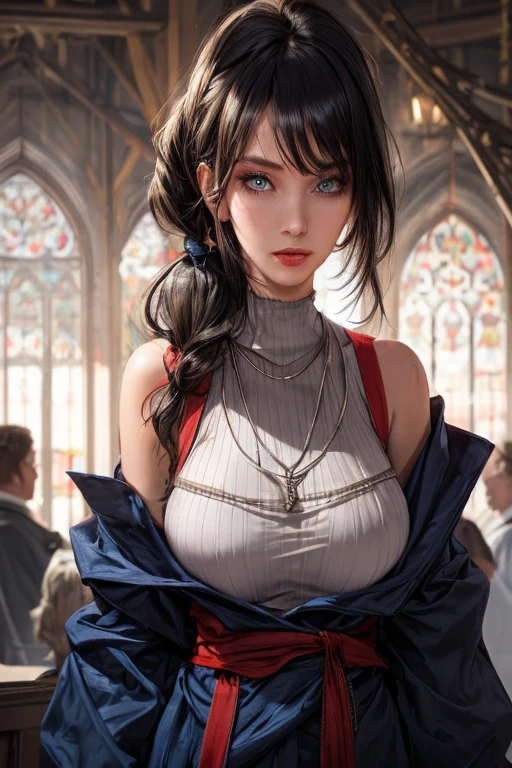 1girl, nezuko kamado from demon slayer, beautiful detailed eyes, beautiful detailed lips, extremely detailed face, long eyelashes, , sitting at a desk, studying, serious expression, class room interior, large windows, sunlight streaming in, warm lighting, soft colors, photorealistic, (best quality,4k,8k,highres,masterpiece:1.2),ultra-detailed,(realistic,photorealistic,photo-realistic:1.37),beautiful lighting, soft focus, highly detailed