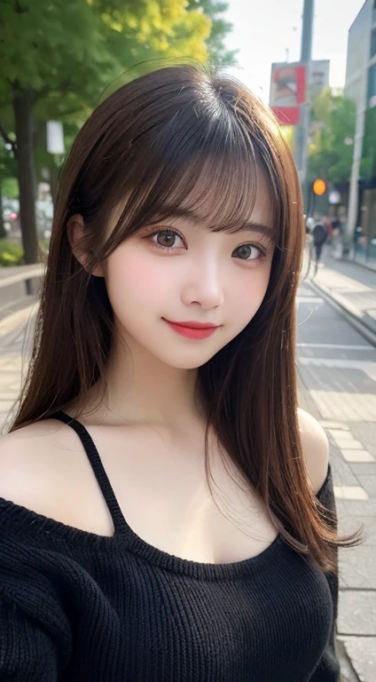 table top,(highest quality, masterpiece:1.2), Super detailed, High resolution, 8k wallpaper, perfect dynamic composition, detailed and beautiful eyes, long hair,small breasts, natural color lips, bold sexy pose, shy smile, 20-year-old, cute woman, cute style, Tokyo, sexy shot looking at camera, feminine fashion, summer fashion,hairstyle ponytail,Show off your chest,Cross neck dress,My chest is open,