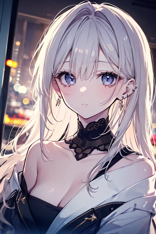 Best quality at best, tmasterpiece, A high resolution, 1 plump girl,On the cheongsam,hair adornments,choker necklace, jewely,Nice face,more than_body, dingdall effect,realistically, dark studio, edge lit, two color lights,(highdetailskin:1.2), 8k ultra high definition, SLR camera, gentlesoftlighting, high high quality, Volumetriclighting, Frankness, photore, A high resolution, 4K, 8K, bokeh,