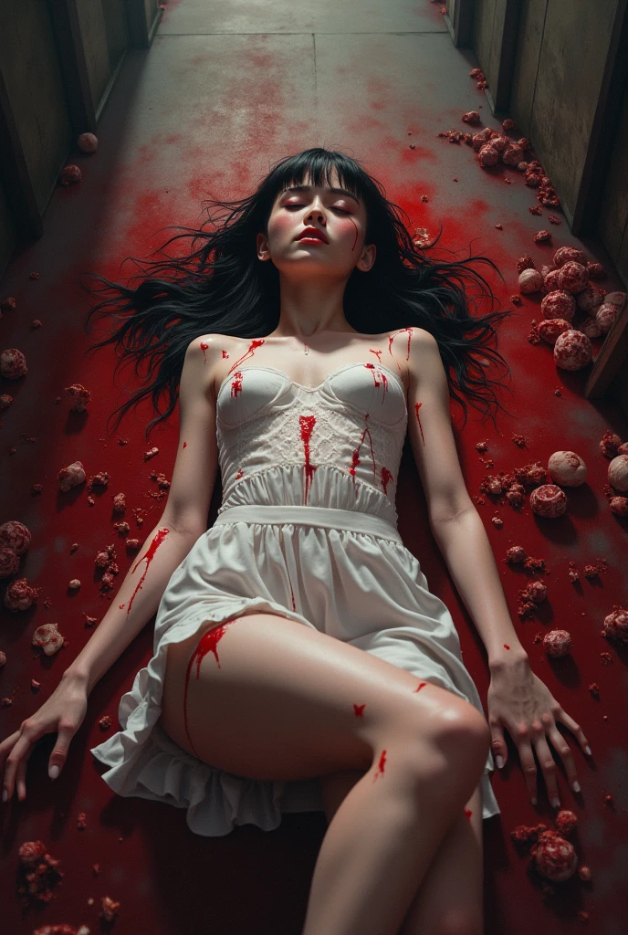 Fine matte painting, skeleton dark angel big wings haunted castle on drawing table full of knives, horror, spookiness, scary, secret horror, tentacles, vines, eyes, uncanny valley effect teeth, limbs, animals, blood moon,