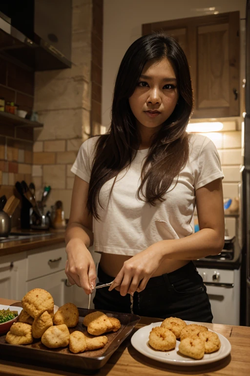 Wanita tanpa busana sehelaipun