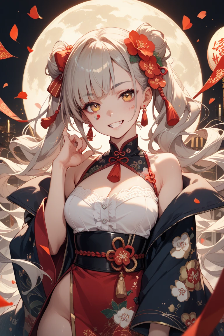 Highly detailed face,fine grain,Highlighted eyes, medium breasts ,pretty girl, smile shyly,Cat ear,Beautiful silver hair,Pink inside,Beautiful pink eyes,shiny skin, beautiful shadow,
Close-up of face, singing scene, dress scene, looking the viewer, 
Represent idol in bright colors, Represent idol dress in colorful colors, Represent idol's singing voice in warm colors