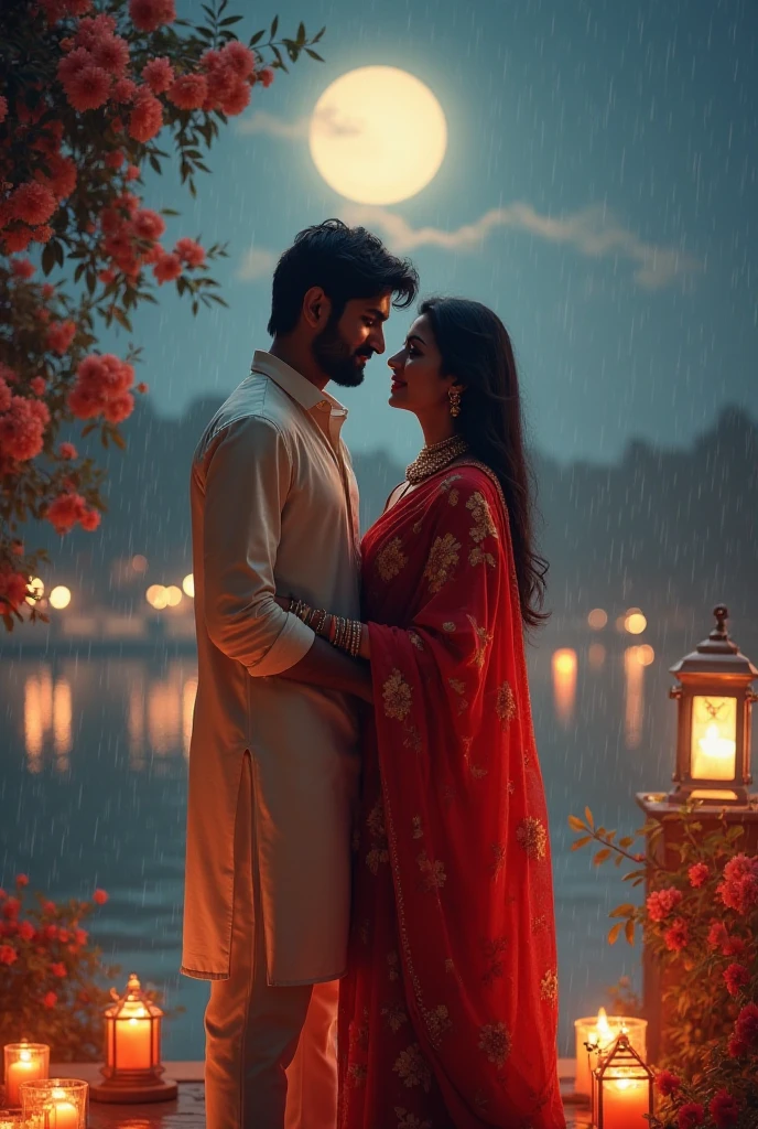 The totan mousi kissing chotta beam in moon in dark night with shinny sky in rainy day another guy watching this scene and felling gelious in his balcony drinking with coffee and in same picture some another guy watching this scene and feel gelious in boy should wear bikini no only the boy which is watching the scene he should wear indian style lehenga in south india and boy is to sing song