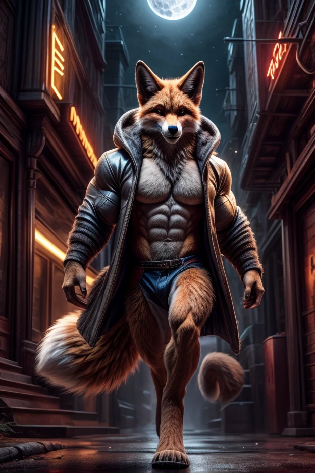 Draw an anthropomorphic coyote in DC comic style