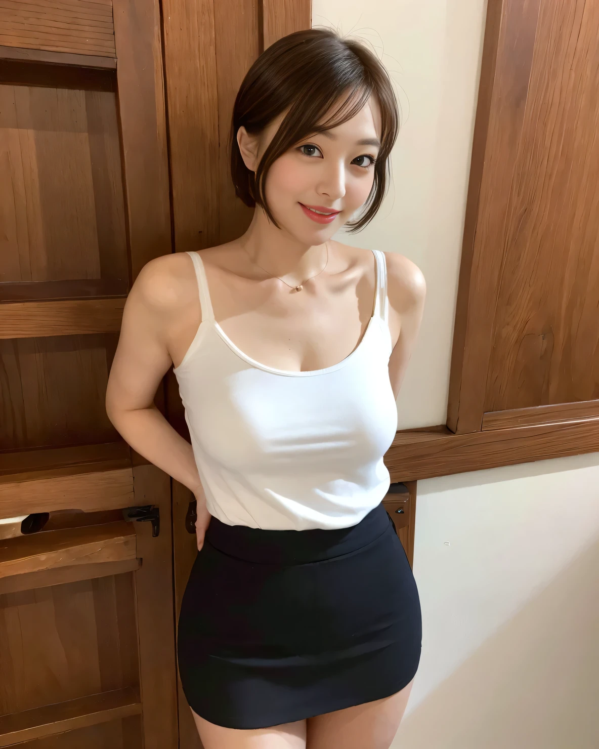 50 year old mature woman、Japanese women、Sex Appeal, sexy,Fine skin、Star Piece、Beautiful breasts High quality、Perfect Sentence、so beautiful、High resolution face、Light makeup、Beautiful ass high quality、Glowing Beautiful Skin、Glowing Beautiful Skin step piece、Transparent beauty、Goddess of Eros、Realistic、smile、Looking into the camera、Whitening skin、maStar Piece、Tight Skirt、suit、short hair、female president