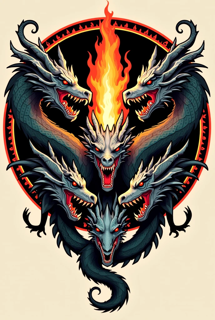 Dragon, t shirt design, rzminjornada, vectorial art, White background