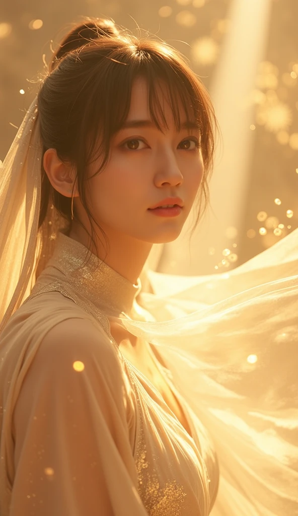 ((Tabletop:1.4, Highest quality)), (Realistic photos:1.4),
((1 person)), (Otherworldly beauty), (dream-like),
(超High resolution:1.2), Very delicate and beautiful, wonderful, Highly detailed CG Unity 8K wallpapers, Very detailed, High resolution,
Soft Light, Beautiful detailed, Very detailed目と顔, Beautiful and detailed nose, Beautiful and detailed,
(Dressed as an ancient Greek maiden:1.3), (Wet),
Cinema Lighting, Perfect Anatomy, Slender body, (Parted bangs),
(In a Scottish castle garden:1.3), (Sunshine shining through dark clouds after a storm:1.3), (rainbow:1.3), (Outdoor),
Cowboy Shot, Looking at the audience, Old-fashioned smile