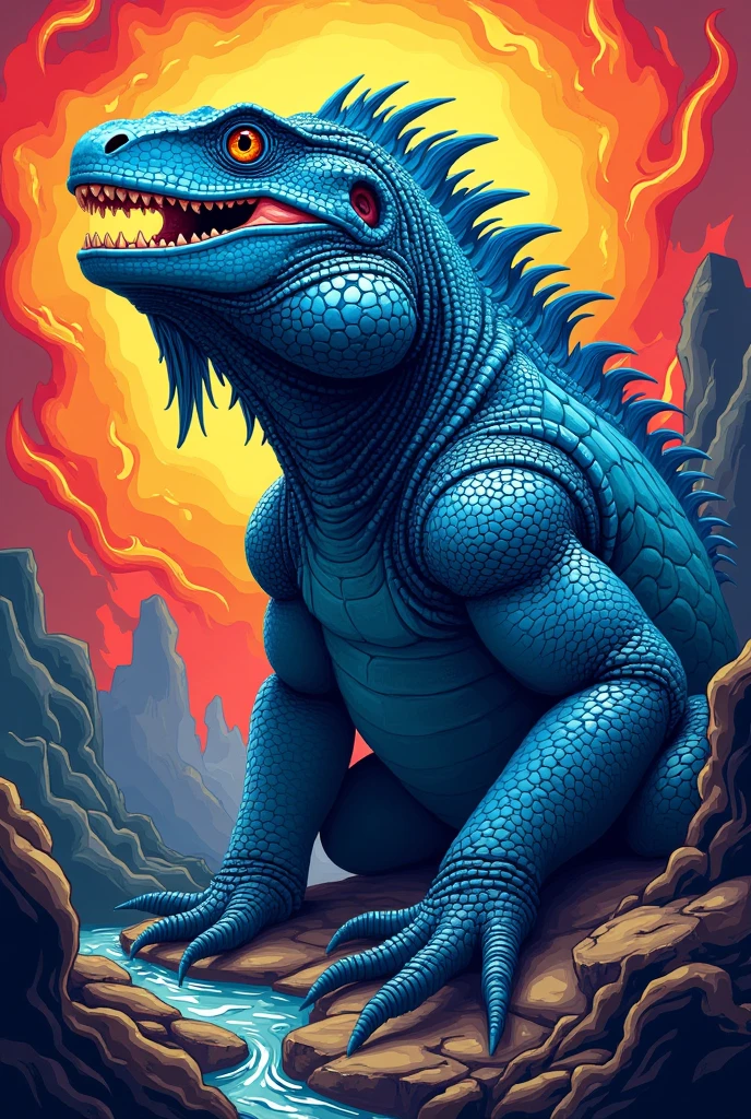 A giant monster with characteristics of the State of Maranhão