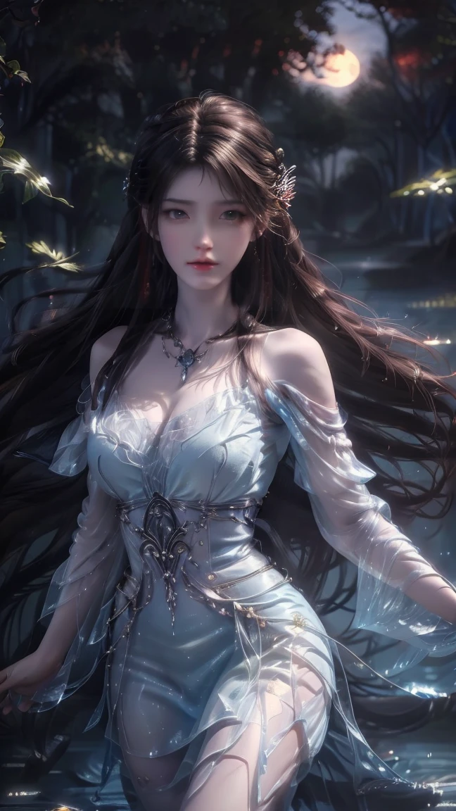 A medium-sized chest、Close-up of a woman with very long hair, 4K detail fantasy, Movie goddess close up shot, Extremely detailed photos of the goddess, Super detailed fantasy characters, Portrait of the Knights of the Zodiac, Beautiful fantasy queen, 2. 5D CGI anime fantasy artwork, wow 4K detail fantasy, Beautiful and elegant queen, Portrait of the Queen
