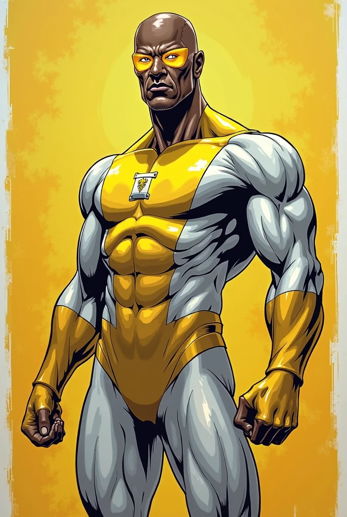 (masterpiece, intricately detailed, highest resolution, best quality:1.2),a cocky male model,a 50 y.o muscle daddy with a muscular physique looking from the bottom completely naked with blue eyes,shaved head,mutton- chops,flaccid penis,Shazamsuit,saggy balls,hairy chest,vascular,muscle striations,soft light,fantastic realism,