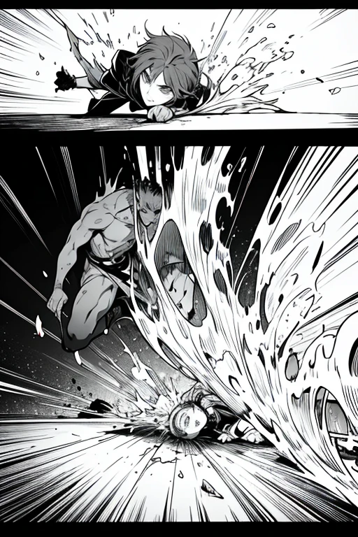 joven ninja con barba y ademas guapo con estilo de vestir urbano rapero, esta frenteuna hermosa adolescente de cabello en colores verdes ropa futurista sensual con una arpa de arma de guerra en estilos manga y anime. A visually descriptive prompt featuring a thin man with a meticulously trimmed beard and a long, braided hair in a ninja-style cut. His body is adorned with tattoos on his shoulders, chest, and right leg, while he rocks an urban-style outfit with a white t-shirt and a black one layered on top.un joven rapero va volando en el espacio.((closeup))), (((urban city environment))), (((diffuse colors))), (((rgb))), (((ultra detailed illustration of a diffuse hallucinatory man water spirit creature))), (((complex 3d projections of ghostly translucent fabric and glowing hollow cybernetic threads))), (((dynamic pose))), spectral, concept art, ((light particles)), (stunning visual masterpiece), (((double exposure))), ((glowing texture)), (black tones), (no limits) hombre delgado, barba perfectamente recortada, pelo largo en corte ninja, .trenzado cabello,. con tatuajes en los 2 hombros pecho y pierna derecha, ropa estilo urbano playera en color blanca y una negra arriba de la blanca, ecko black denim pants, botas timberland en color crema, 1.65 estatura. (rapper) (urbano style) (animated) ((style anime)) (30% de cibor futurista,) humano ft robot futurista, hero soldier, hombre rapero ninja futurista.(((HD, 4K, REAL))) (8K) ULTRA DEFINIDO.magia mistica (cuerpo completo)completo anime style manga