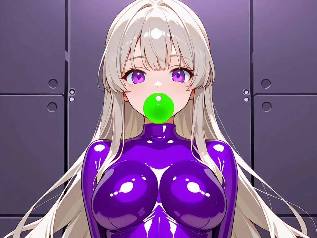 1 girl,NSFW,Eri Ayase, (lovelive), VR, clavicle, absurd, brainwashing,Combatant, empty eyes,((purple glowing eyes 1.5))( huge breasts ), No expression, emotions are removed,((black latex tight bodysuit)),avert your eyes , whole body shape, ((stand up, salute)),(highest quality、4k、8K、High resolution、must have:1.2)、Super detailed、(reality、that's reality的な、reality的な:1.37)、ticker、hyper hd、studio lighting、ultra definition paint、sharp focus、Physically based rendering、extreme details、Professional specifications、vibrancy and color、blurry、sports portrait、landscape、horror style、anime big breasts、SF、photograph、concept artist、five fingers, perfect body, {{{masterpiece}}}, {{{highest quality}}}, {{Super detailed}}, {shape}, {{very delicate and beautiful}},Improved cost performance、all roles、Canon 5D MK4でphotograph、photograph,