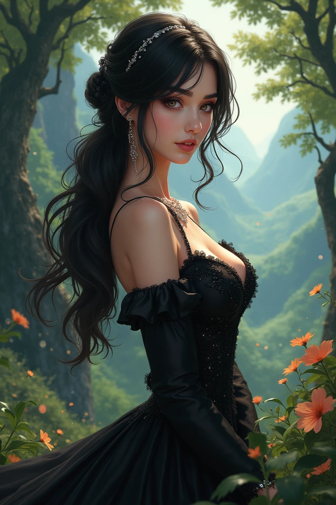 (masterpiece: 1.2), (best quality: 1.2), (highly detailed: 1.3), 4k, Green irises, rosto perfeito, perfect lighting, cabelos longos, cabelos prateados, a girl, beautiful young lady, em um campo de batalha, corpo magro e forte, armadura branca, black belt, tom de pele claro, Glamourosa na batalha, lingerie elegante, uma pinta em seu rosto, fantasia, Scenario with a lot of detail, Realistic, medieval setting, seios grandes, faixa preta, corpo magro,