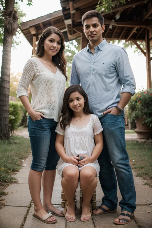 Family photo with two children