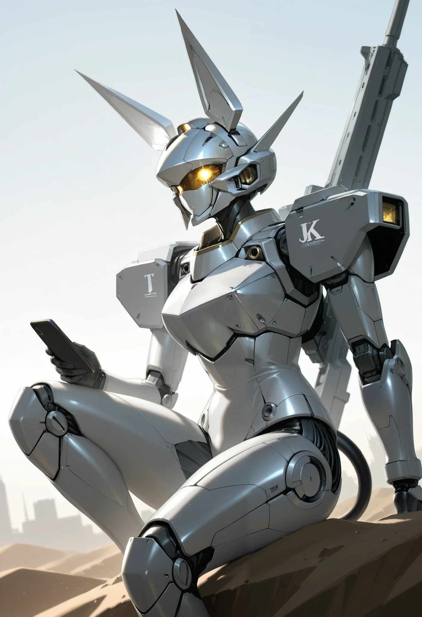 Beautiful Woman Wears A Mobile Phone Suit, Mechanical, Combat-standard, Detailed Details, Prototype Assembled with Real Metal, Heavy feel of solid metal, Start with a weapon, BREAK Call Function Buried All Over Her Body, LIGHT EMITTING DIODE NETWORK, PROTOCOL EXPRESSION, ETHERNET EXPANSION, TERA STANDARD, JK
