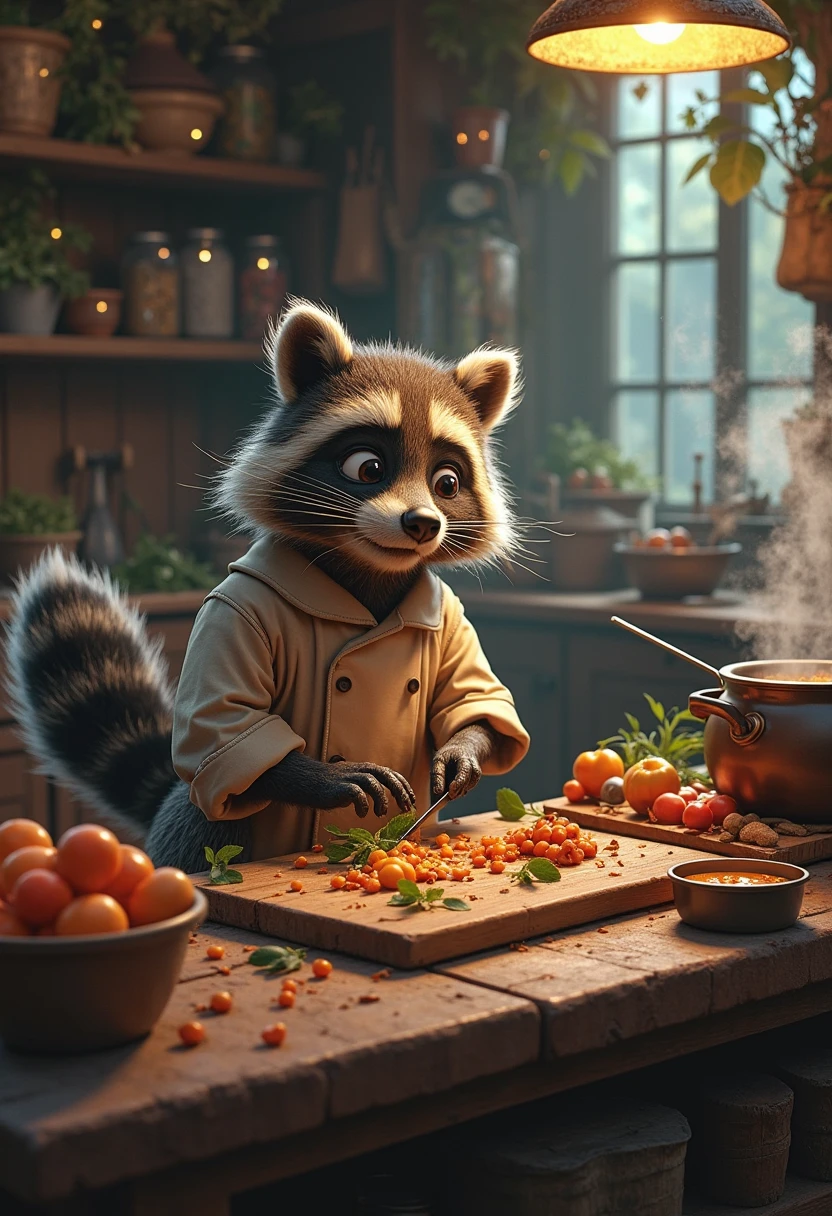 Remus Raccoon Remy the Raccoon – The Clever Forager’s Feast Remy, a mischievous yet ...