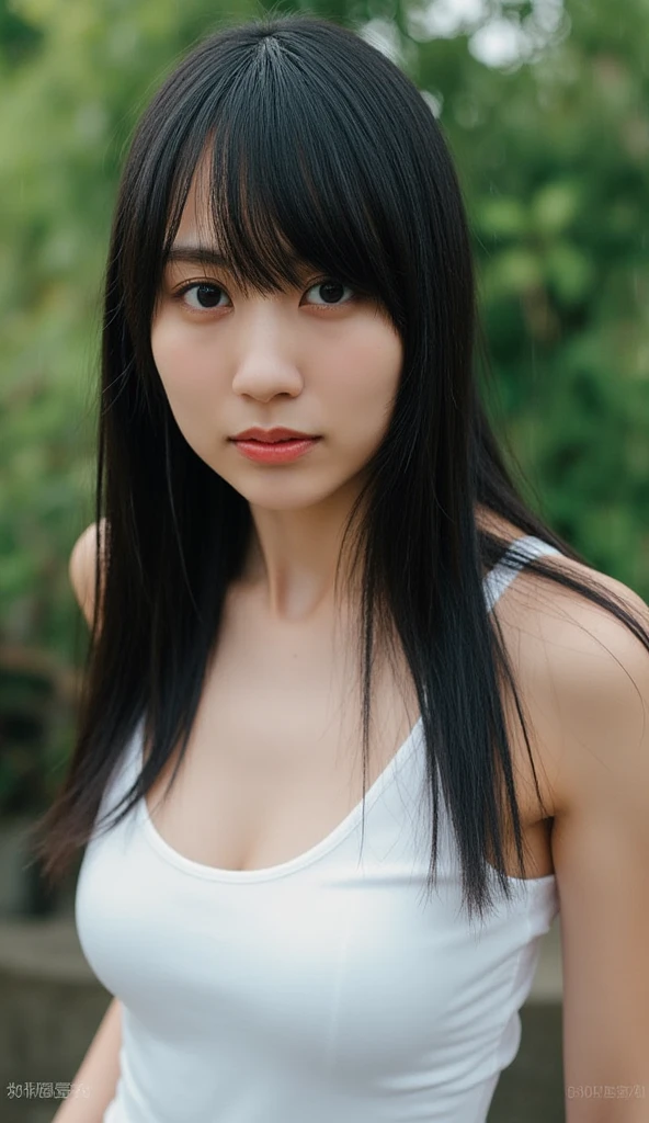 a beautiful detailed thai woman, long hair, blue jeans, cloudy sky, outdoor day scene, dilapidated background, landscape, trees, water, full body shot, (best quality,4k,8k,highres,masterpiece:1.2),ultra-detailed,(realistic,photorealistic,photo-realistic:1.37),highly detailed face and eyes,extremely detailed portrait,intricate details,cinematic lighting,vibrant colors,dramatic atmosphere