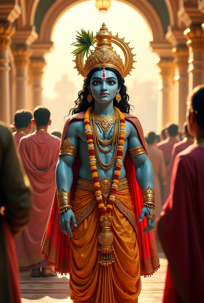  Hindu Lord Sri Krishna in  Makkah and praying with Muslims in the Islamic 
way     