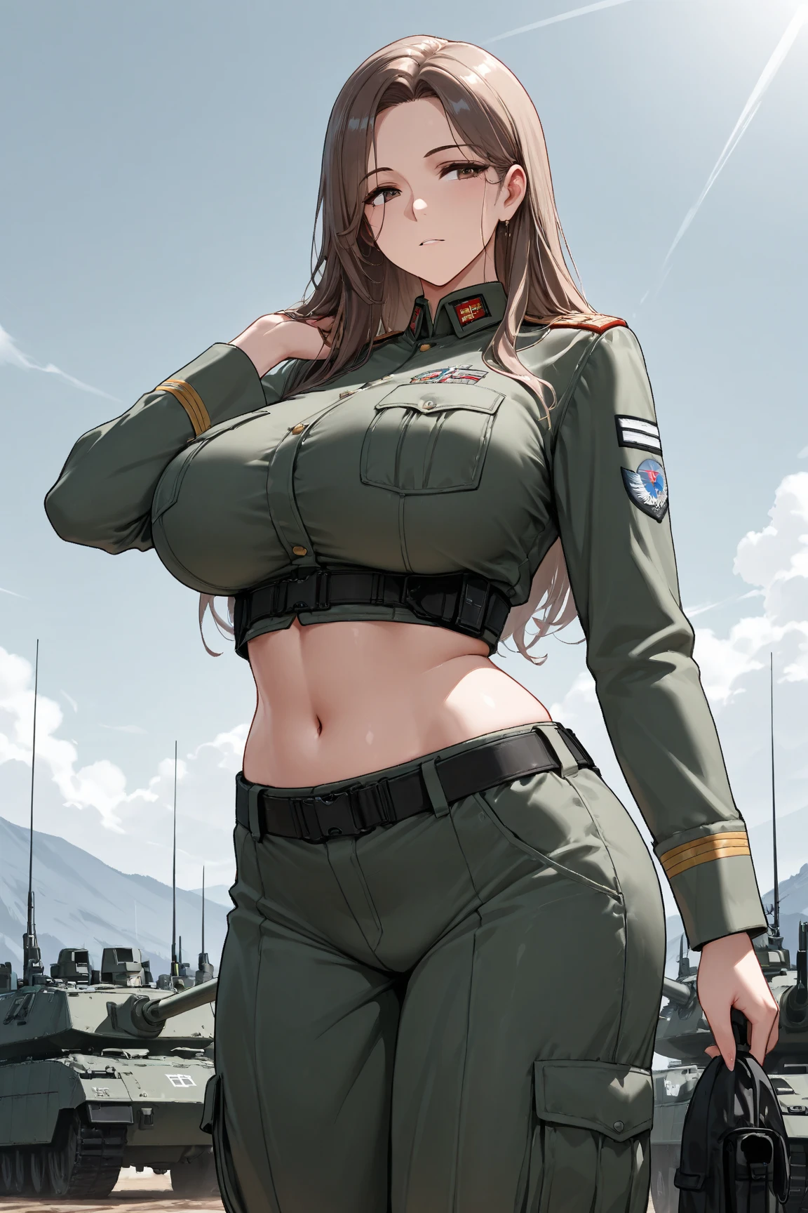 Beautiful girl, military, sexy,