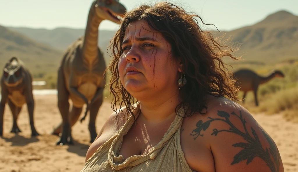 40 year old fat Russian woman with big tits in desert 
