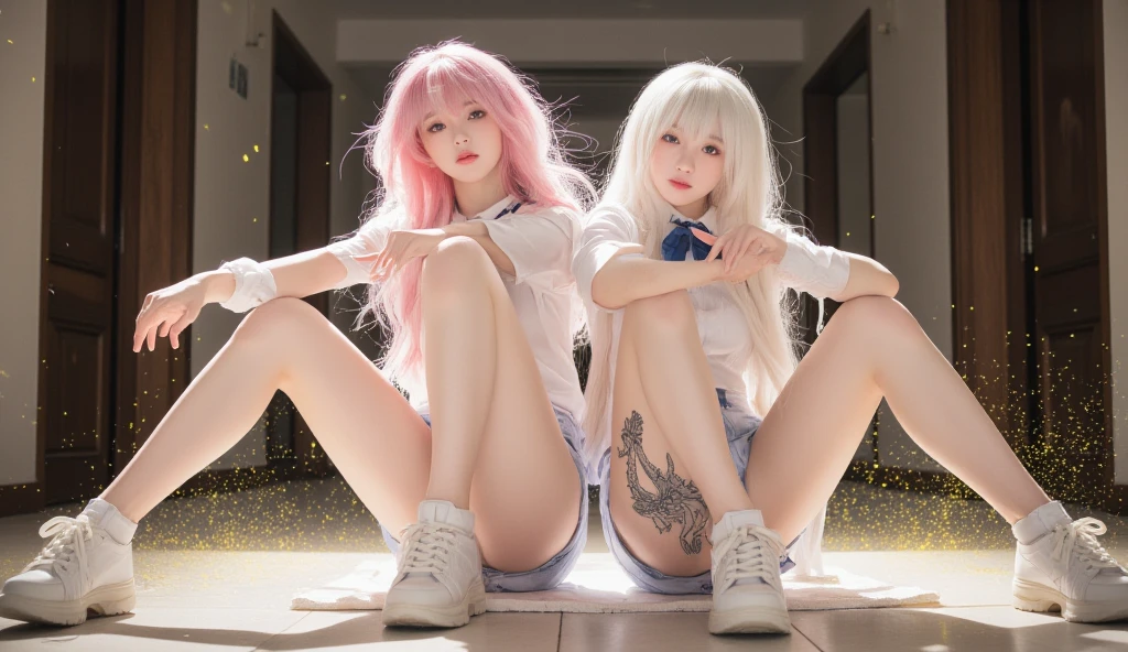 "In pink+Long powder blue gradient hair+Cyberpunk mecha style,blue color eyes,Three cool 8 year old boys,male people,Female face,Young,Lie down in bed,hugs,Kiss,Mouth-to-mouth,Tongue stock,Hands reach into clothes,Wear white socks and white boots,Pink boots,Boots,There are a lot of ornaments on the body,Gothic,show,long leges,frontage,spread their legs,Flushed complexion,Look down from above,adolable,naturey,Juvenile,One boy puts his hand on the other boy's panties,Lady Lady,Mouth,stringy viscous liquid,white colors,full body shot of,elementary student,Young,
