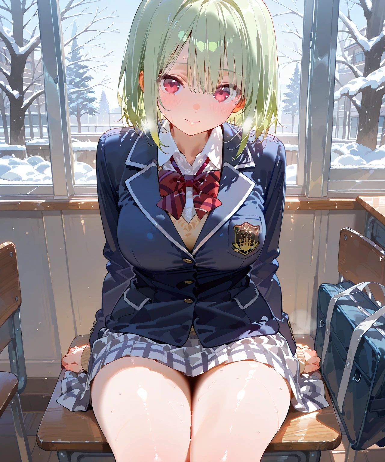 Ultra HD Photos、whole body、Accurate depiction of the human body、Schools that train sex slaves、uniform、classroom、whole bodyエスビアン、Small breasts、Lewd、Clothed masturbation、shame、Transparent love juice overflowing from between her legs、Sensuality、Feels good、Peeing、incontinence