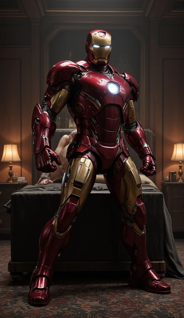 Iron Man sucking cock