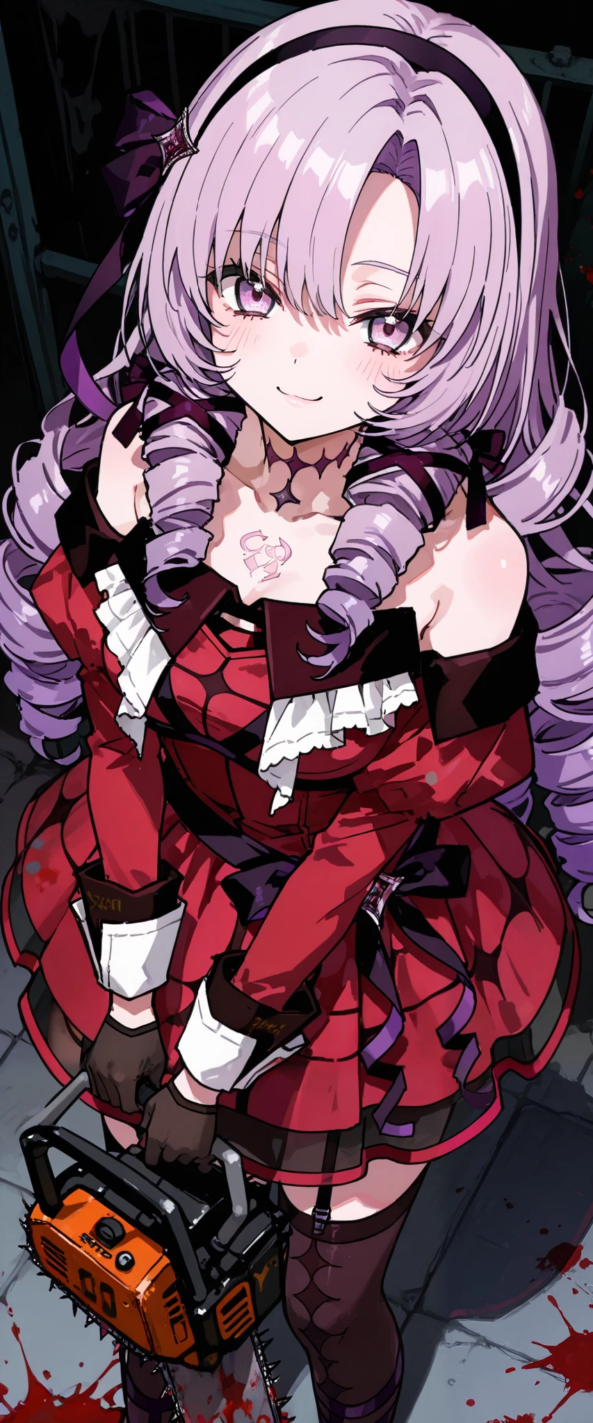 sgnjd\(a\), 1girl,araki hirohiko (style), open mouth, smile,blood,Astolfo,