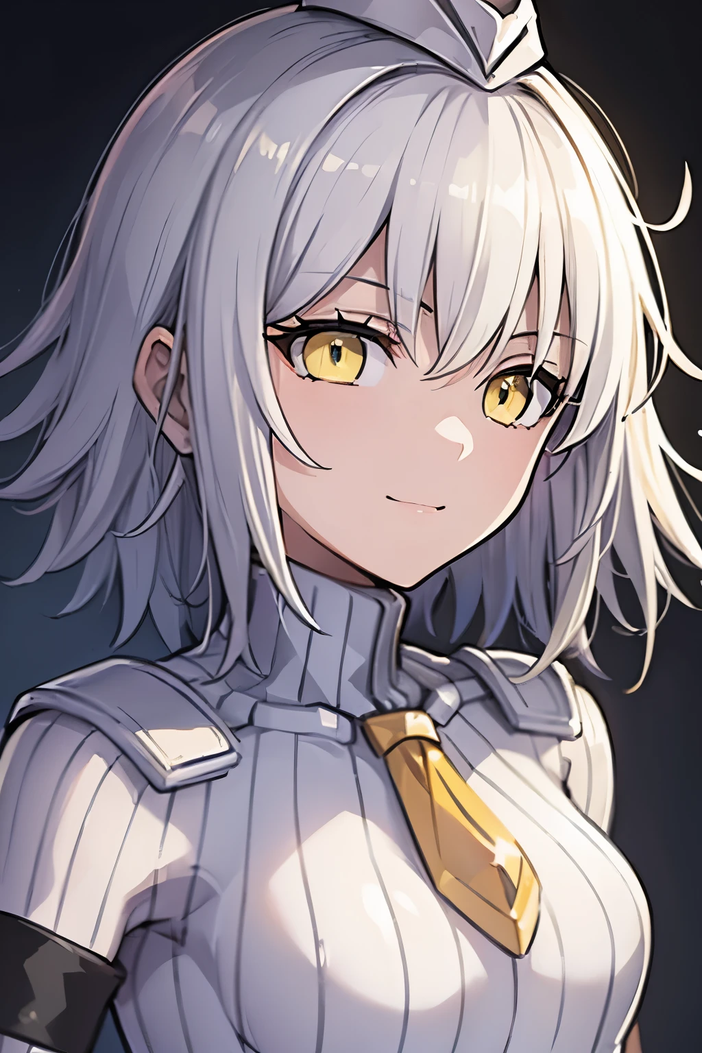 masterpiece, highest quality, (highest quality), (best illustrations), (high resolution),8k,face close up,on the bed, {{{masterpiece}}}, {{{best quality}}}, {{Super detailed}}, {{very delicate and beautiful}},smile,black DOLLSUIT,DOLLSUIT,{{{best quality}}}, {{Super detailed}}, masterpiece, highest quality, (highest quality), (best illustrations), 8k,{{{masterpiece}}}, {{{best quality}}}, {{Super detailed}}, {{{best quality}}}, {{Super detailed}}, face close up, jalter, white hair, short hair, (yellow eyes:1.5), ahoge,