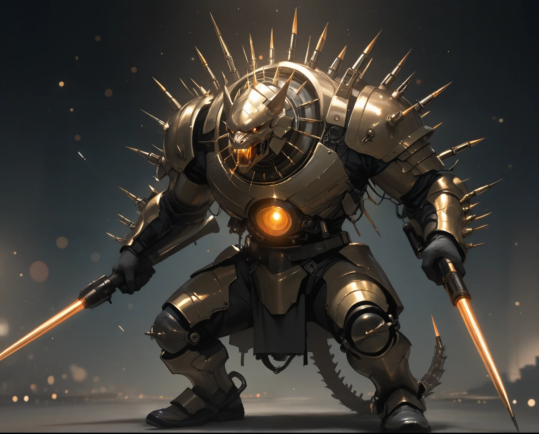 A large number of bullets float in static air,realistic,high resolution,Extremely tight,Masterpiece,UHD,studio lighting,physics-based rendering,attractive color,Bokeh,Fantasy Scenes,digital art