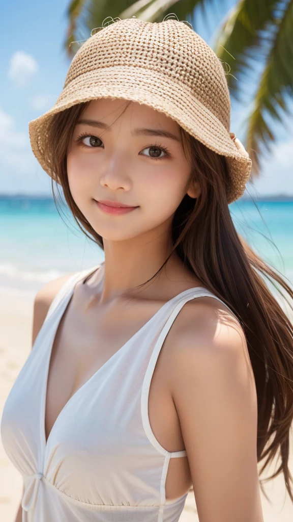 japanese,at beach,Top quality, 4 beautiful women, age 25, half-smile, 35mm lens, f/1, cowboy shot