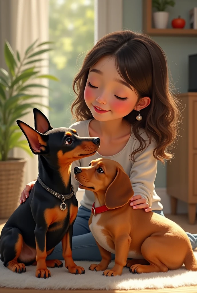 Jack Russell Terrier puppies who love their owners