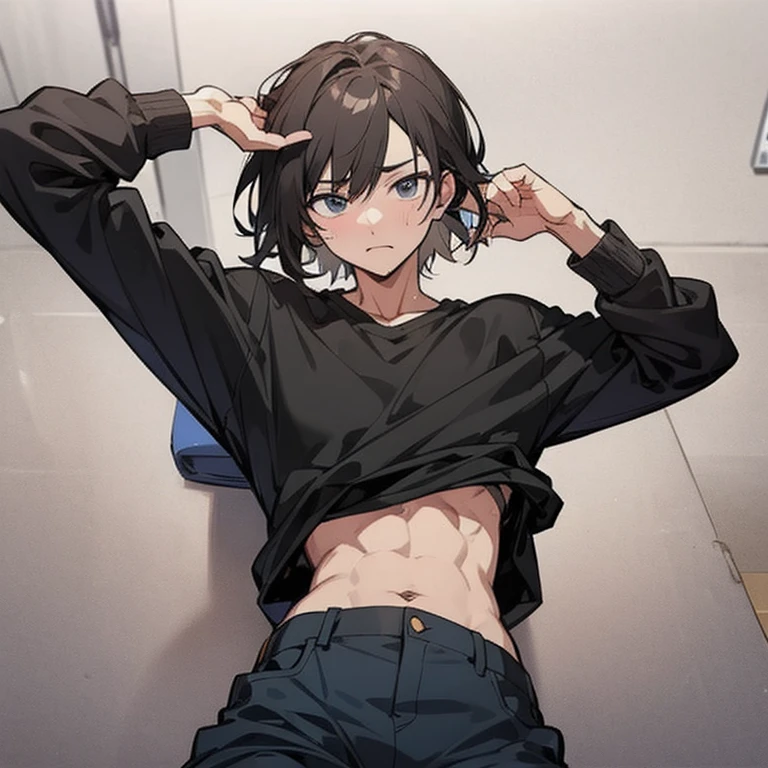 High school boy is adding panties