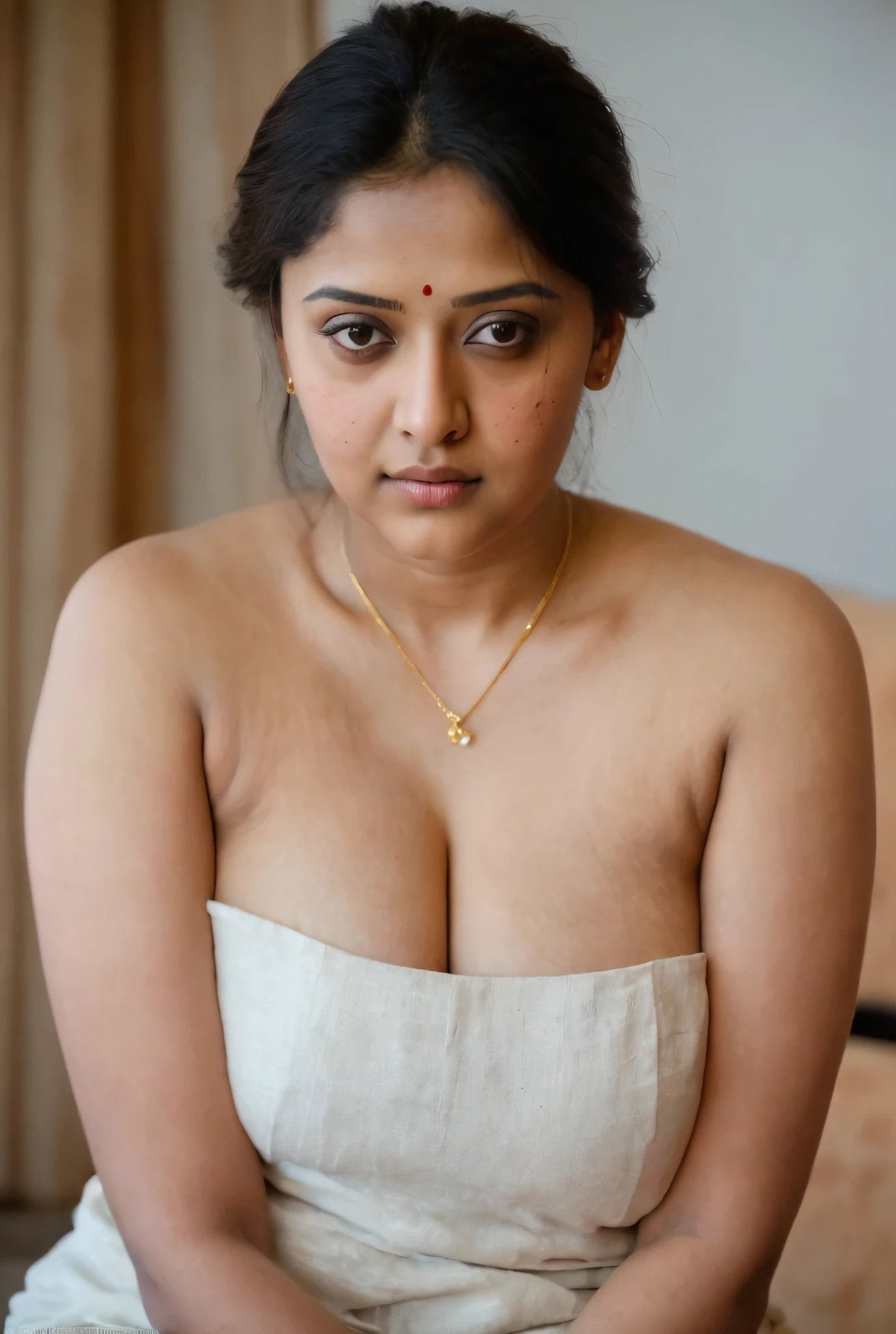  (((kerala plumpy aunty))), (((plumpy big breast))), (((dark areola))), (((plumpy thgh))),photorealistic,photo, ((((seduction at best))))), realism, Getty Images, RAW candid cinema, 16mm, colour graded portra 400 film, remarkable colour, ultra realistic, textured skin, remarkable detailed pupils, realistic dull skin noise, visible skin detail, skin fuzz, dry skin, shot with cinematic,light leaks, RAW Image, DOF, depth of field,bokeh