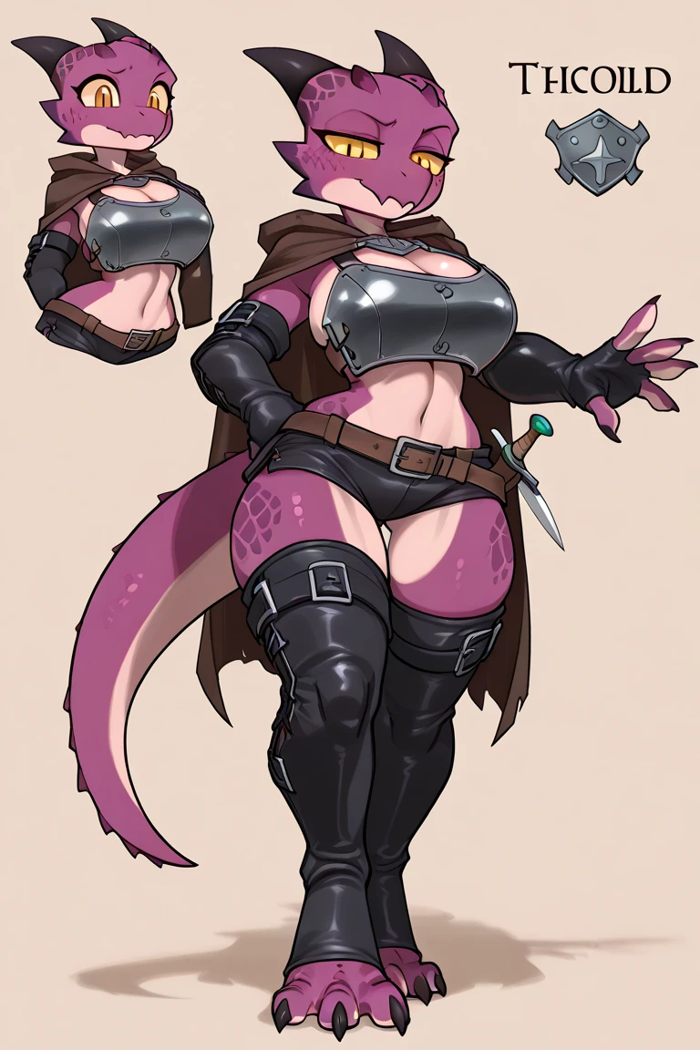 (tan Shark), anthro, (wearing crop top), tan, (wearing armor leggings), high detail, high resolution, raw photo, gray background, 1girl, solo, big breasts, high quality, hi res, sharp, detailed body, detailed, cartoony, ((looking at viewer)), angry, mad, obese, fat, huge belly, muffin top, whole body, ((full body portrait)), far away, (((full body concept))), attack pose, battle pose, sword pose, ((holding sword)), Medieval, rpg