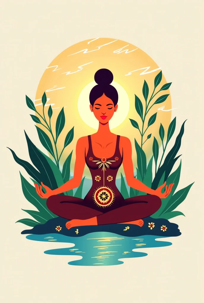 Make a logo for a spa called claret that represents peace