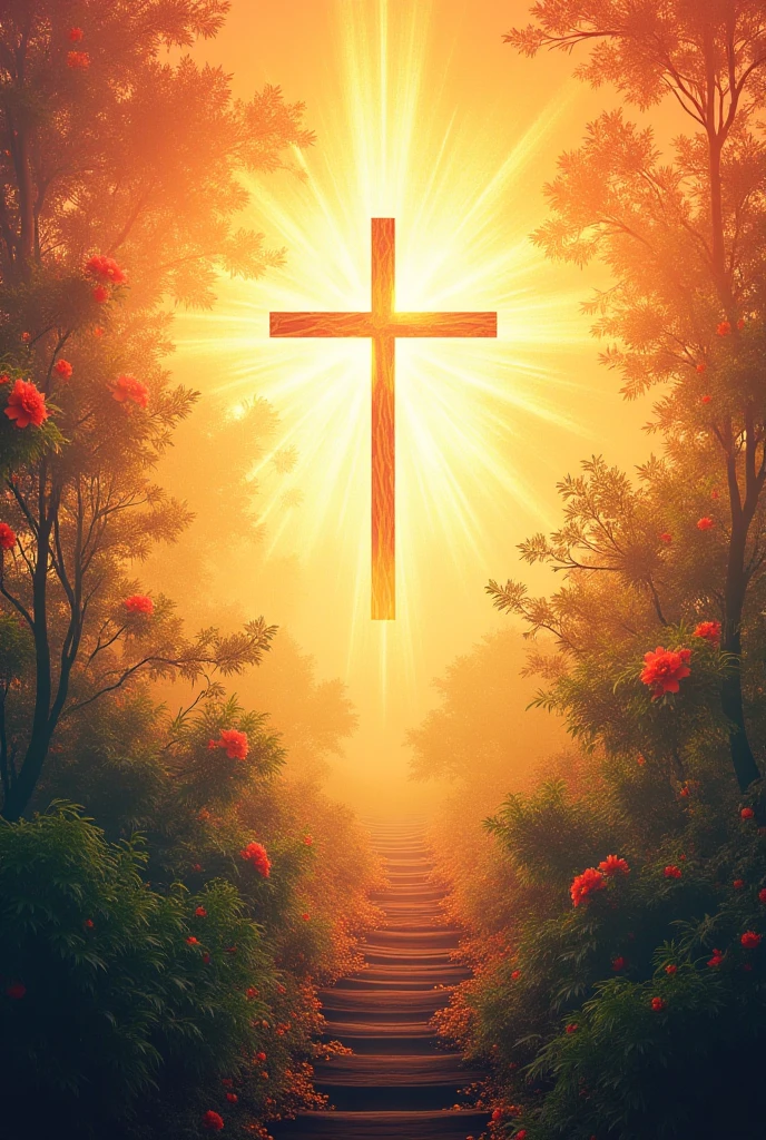 Christian marriage invitation card (english only)
- A beautiful image of a cross or a Bible verse

-broom name -Deepika 

-bride name-Raj Kumar
-date On 18th August 2024 at [Time]
-venue- At Hallelujah Ministries Main Church, Markapuram 
Provide all above details in the card

