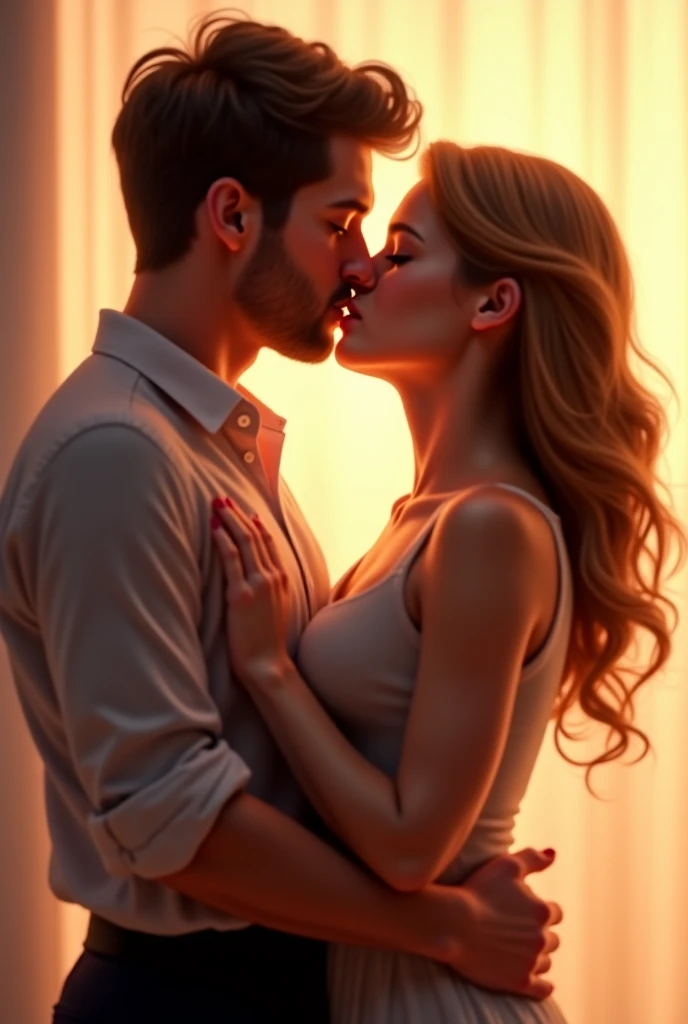 A woman licks a man's penis ???
