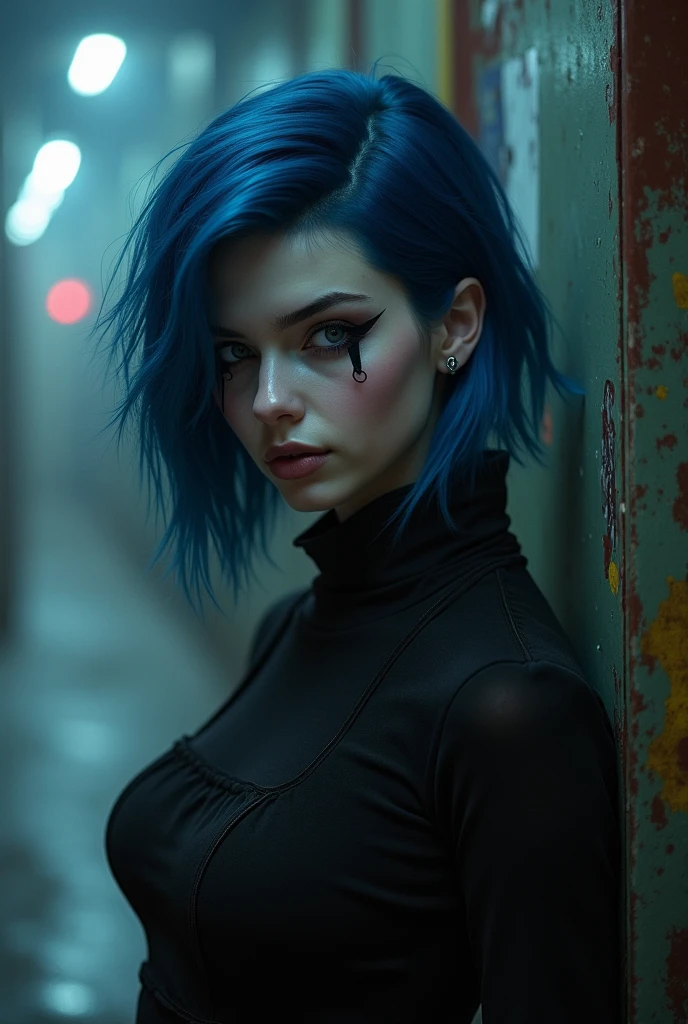 O Poder do Sex Appeal, short blue hair, evil cold
