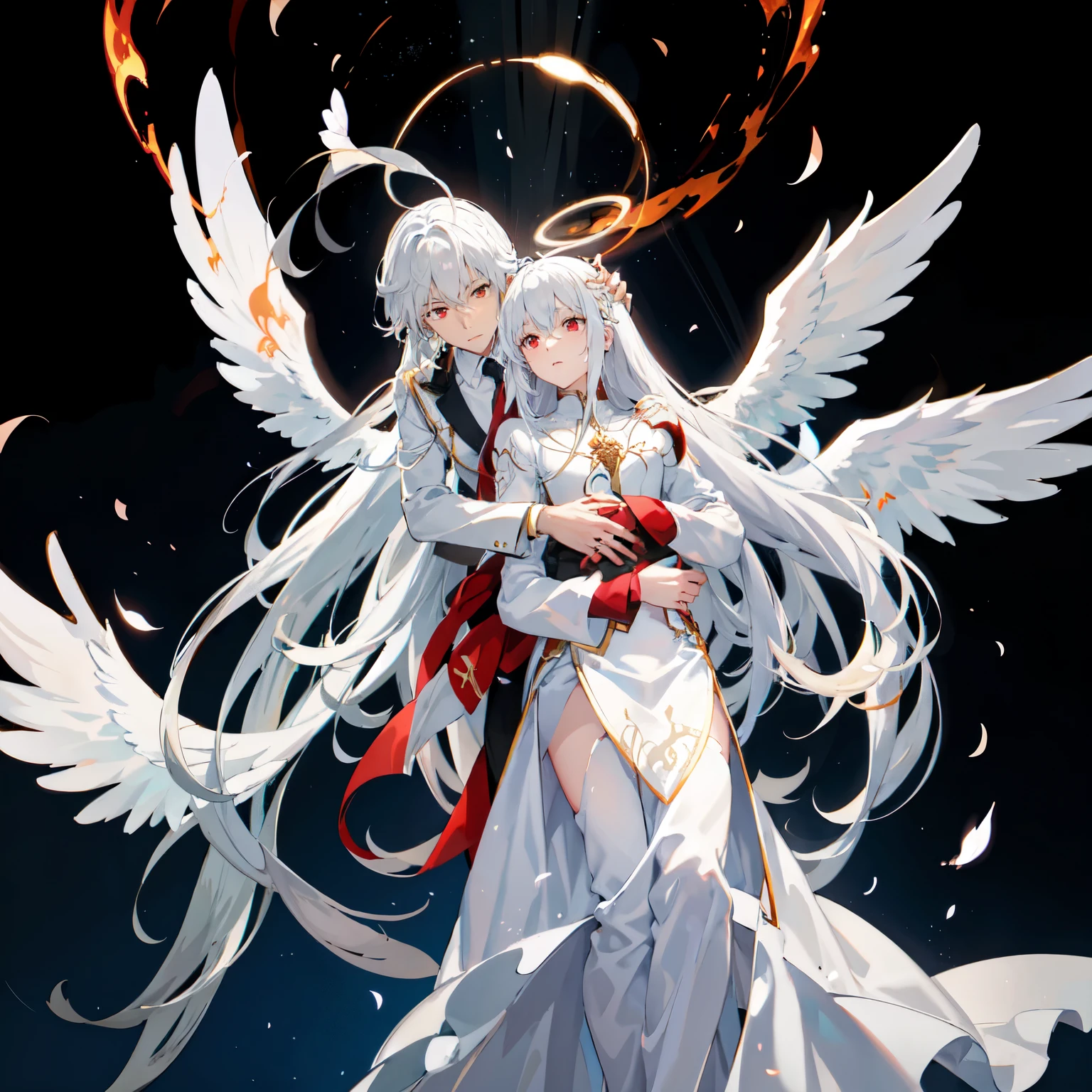 Angelic glowing snowy background,anime couple hugging and kissing , Red long SCARF , Waiting for the man in a formal suit wearing a white and platinum lab coat over a formal suit,red eyes, cabello largo color platino anime angel con alas y un halo por encima de la cabeza, anime wallpaper , bíblico preciso angel , angelic, , glowing angelic being , an angel, angelical, anime hd wallpaper , night, angel, ascension , big shiny white wings , , angelic and disturbing , The lilies, ethereal anime, angelic angel alas de angel, white-haired deity, glowing angelic being , Angelic halo, sacred halo, Un angel, snowy anime background , pixiv winner , el angel de la muerte con un halo, anime wallpaper, angelic and disturbing, orange halo around his head , ray of light through white hair , bright halo above his head, Waiting for the man in a formal suit wearing a white and platinum lab coat over a formal suit,red eyes, cabello largo color platino anime angel con alas y un halo por encima de la cabeza, anime wallpaper , bíblico preciso angel , angelic, angel glowing angelic being , angel, angelical, anime wallpaper , night, angel, ascension , big shiny white wings , , angelic and disturbing , The lilies, ethereal anime, angelic halo con alas de angel, white-haired deity, glowing angelic being , Angelic halo, sacred halo, Un angel, , orange halo around his head , ray of light through white hair , bright halo above his head, ANGEL HALO shiny white and platinum , masterpiece, angry face, red eyes, close , rotating wind, snowy background , ANGEL HALO shiny white and platinum , masterpiece, angry face, red eyes, close , rotating wind, snowy background , lab coat color white and platinum formal outfit platinum color formal attire complex snowy background