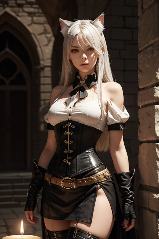 Lady of Alafed — ((white)) Steampunk costume, steampunk beautiful anime woman, Ian J., Gouvez on ArtStation Pixiv, amazing character art, Kushart Krenz Kay Art for women, fantasy outfit, Gouveyz on Pixiv ArtStation, Chengwei Pan on ArtStation, flop style, ((sexy pose, Sexy clothes)), (skin texture:1.1), (highly detailed face:1.1), Highly detailed body, Very detailed clothes), (Realistic Ultra High Definition, 8K, ultra high resolution, film grain, cinematic lighting, Rim lighting, photo by Arnie Freytag