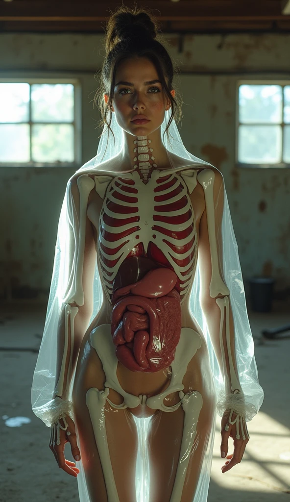 The ghost balan-balan a woman  with intestines but no body only head with long hair and tounge, lungs, Shining heart, intestine