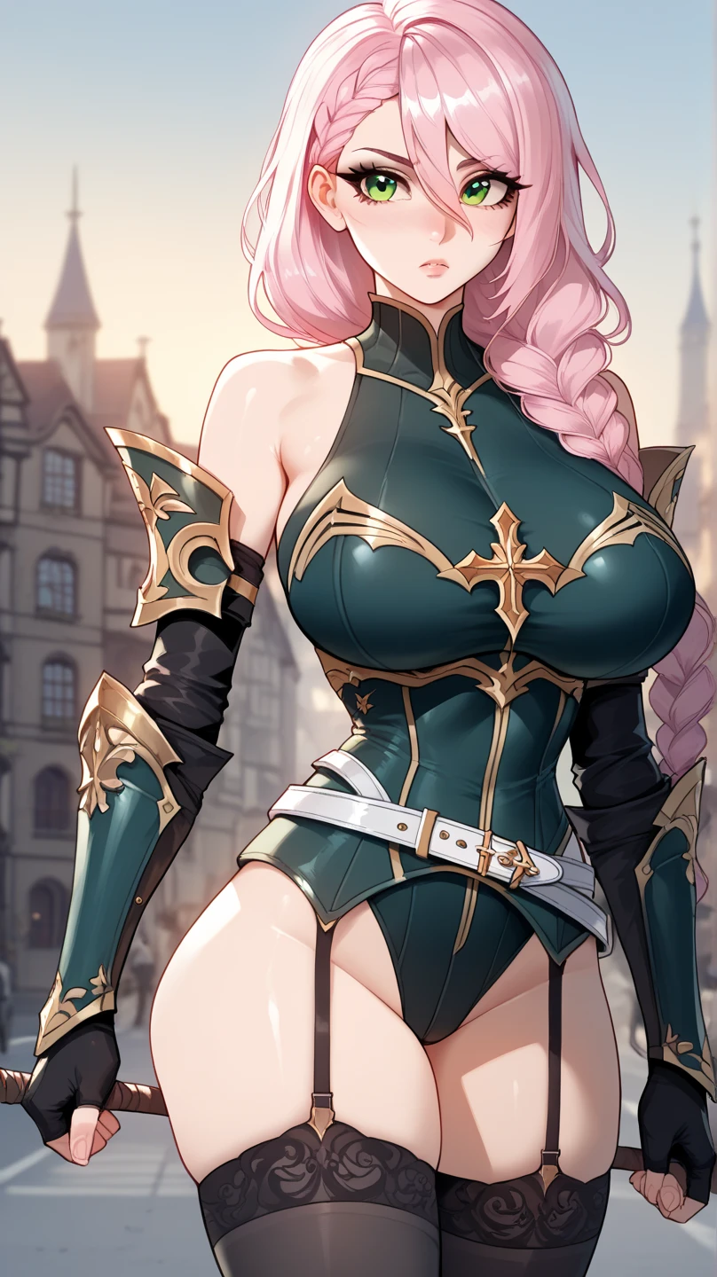 ((masterpiece, best-quality, ultra_detailed)), female elf dressed in latex suit, gorgeous, attractive, african, voluptuous, ample hips, insanelydetailedaccentuatedbigbooty, ((flirty)), looking at viewer, portrait, photography, detailed skin, Realistic, photorealistic, 8k, highly detailed, full-length frame, HIGH RAW detail color art, piercing, diffused soft lighting, shallow depth of field, sharp focus, shallow depth of field, hyperrealism, cinematic lighting