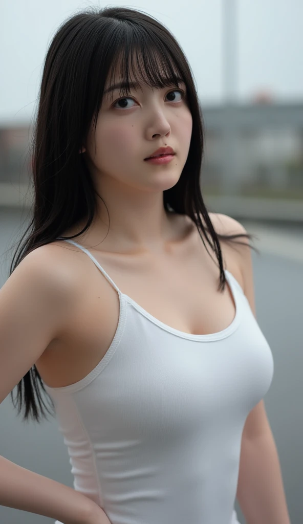 masutepiece, Best Quality, Illustration, Ultra-detailed, finely detail, hight resolution, 8K Wallpaper, Perfect dynamic composition, Beautiful detailed eyes,Colossal tits, fitness wear, Natural Color Lip,